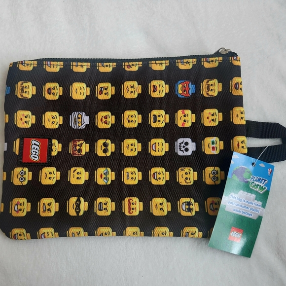 NWT Lego Minifigure Zipper Pouch Pencil Case Authentic - Picture 1 of 2